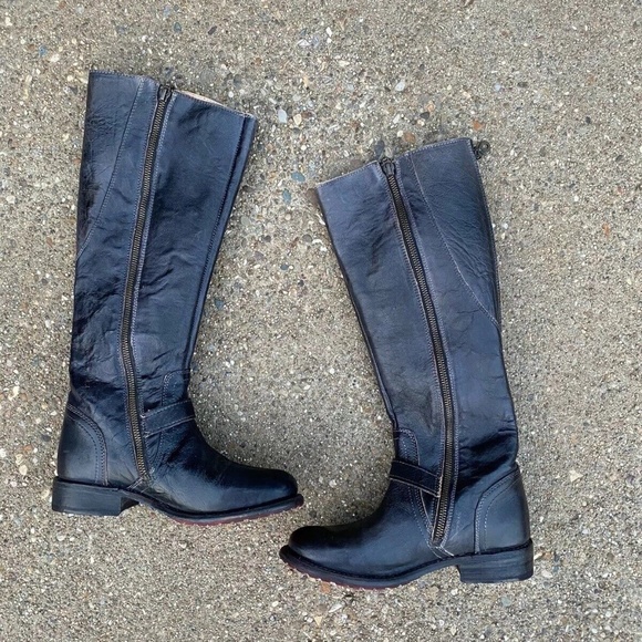 Bed Stu Black Heeled Boots - Picture 3 of 8